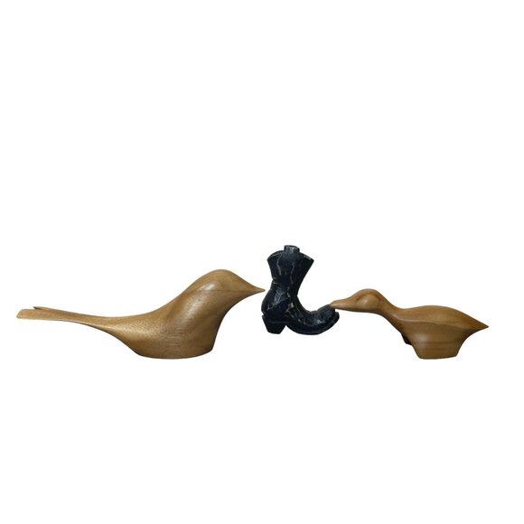 Vintage Primitive Wood Hand Carved Folk Art Ben Cooper Woodworking Duck 13 Piece - Picture 8 of 12